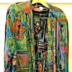INGROUP SZ 14/16 MULTICOLOR SKIRT & TOP & OUTER JACKET 3 PIECE SET